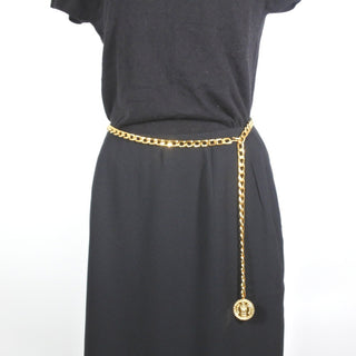 Chanel Vintage Medallion Chain Belt Metal