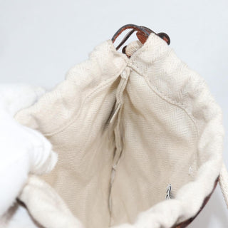 Loewe Anagram Drawstring Bucket Crossbody Bag Leather with Canvas