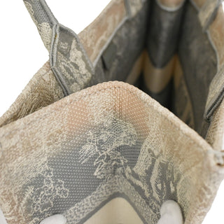 Christian Dior Book Tote Embroidered Canvas