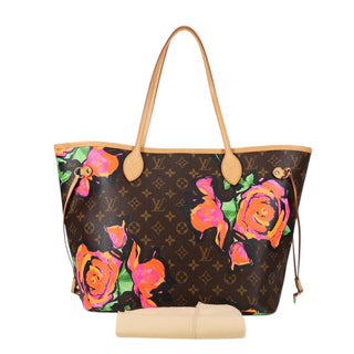 Louis Vuitton Neverfull Tote Limited Edition Monogram Roses