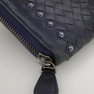 Bottega Veneta Intrecciato Long Zip  Wallet Leather