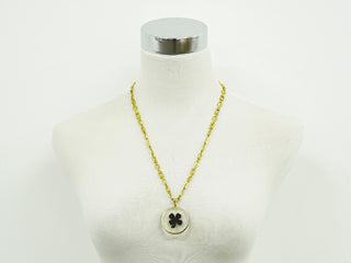 Chanel Trèfle CC Necklace Plastic and Gold plated
