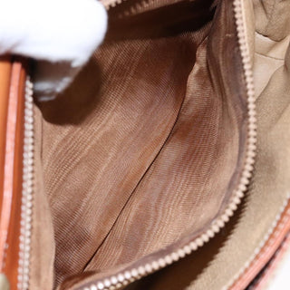 Celine Vintage Macadam Shoulder Bag Canvas and Leather