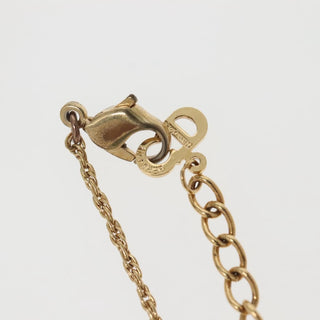 Christian Dior CD Round Pendant Necklace Metal