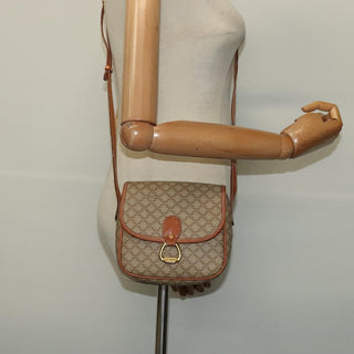 Celine Vintage Macadam Shoulder Bag Canvas