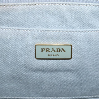 Prada Canapa Convertible Tote Canvas