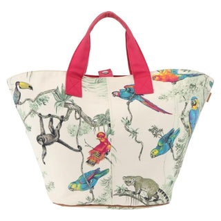 Hermes Panier De Plage Handbag Printed Canvas