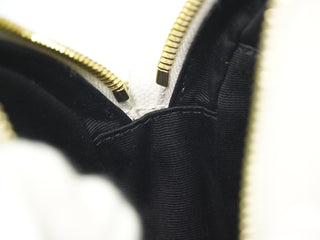 Saint Laurent Vinyle Round Camera Bag Matelasse Chevron Leather