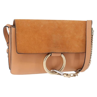 Chloe Faye Shoulder Bag Leather and Suede