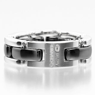 Chanel Ultra Ring 18K White Gold and Ceramic with Diamond