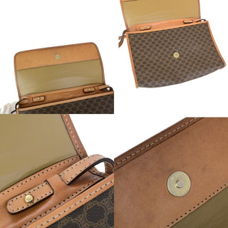 Celine Vintage Macadam Shoulder Bag Canvas
