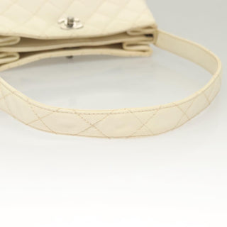 Chanel Vintage CC Shoulder Bag Quilted Caviar