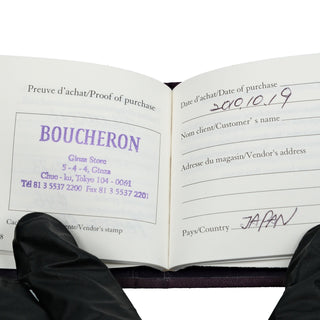 Boucheron Solitaire à facette Platinum