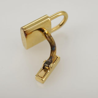 Louis Vuitton Padlock and Key Logo Cufflinks Silver