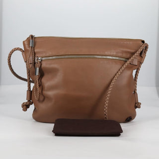 Gucci Braided Strap Zip Messenger Leather