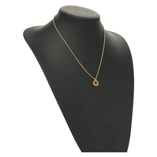 Christian Dior CD Pendant Necklace Gold-plated