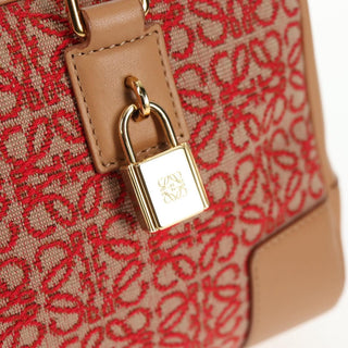 Loewe Amazona Bag Leather and Jacquard Canvas