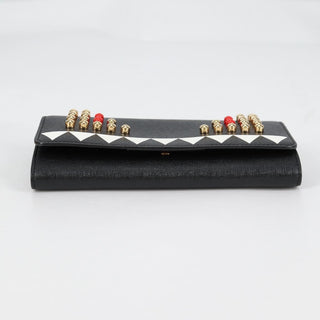 Fendi Monster Wallet on Chain Studded Leather