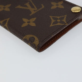 Louis Vuitton Porte Cartes Pression Card Case Monogram Canvas