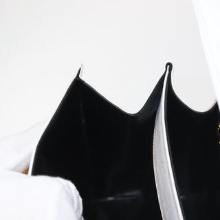 Salvatore Ferragamo Gancini Convertible Top Handle Bag Leather