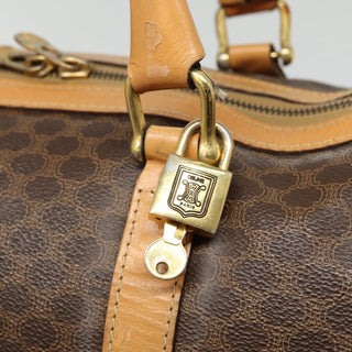 Celine Vintage Boston Bag Macadam Coated Canvas