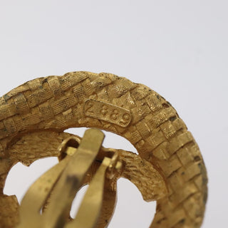 Chanel Vintage CC Clip-On Earrings Metal