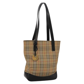 Burberry Nova Check Tote Leather
