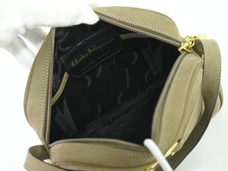 Salvatore Ferragamo Vara Bow camera Shoulder Bag Suede
