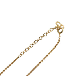 Christian Dior CD Pendant Necklace Gold-plated