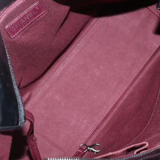 Chanel CC Charm Zip Tote Quilted Coated Canvas