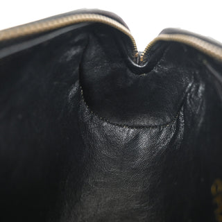 Chanel Vintage Diamond CC Barrel Bag Quilted Leather