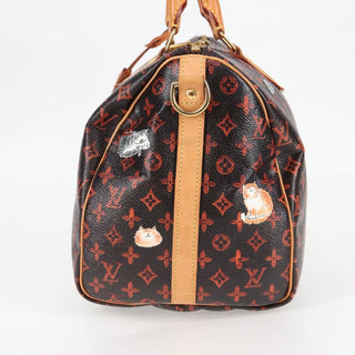 Louis Vuitton Speedy Bandouliere Bag Limited Edition Grace Coddington Catogram Canvas