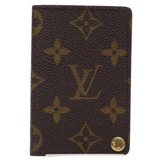 Louis Vuitton Porte Cartes Pression Card Case Monogram Canvas