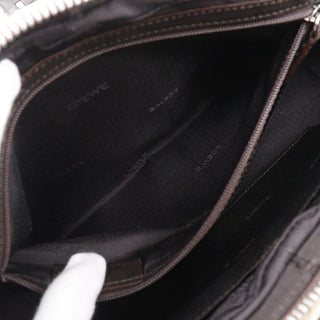 Loewe Vintage Anagram Handbag Canvas with Leather