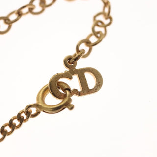 Christian Dior CD Pendant Necklace Metal