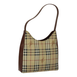 Burberry Shoulder Bag Haymarket Coated Canvas