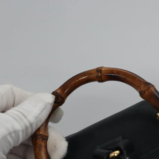 Gucci Vintage Bamboo Backpack Leather