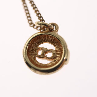 Christian Dior CD Pendant Necklace Metal