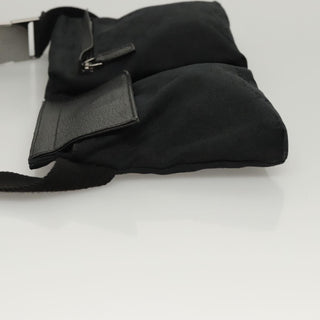 Gucci Vintage Double Belt Bag GG Canvas with Leather