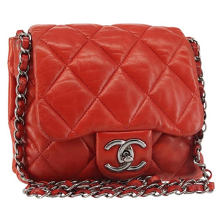 Chanel CC Triple Chain Full Flap Bag Quilted Lambskin