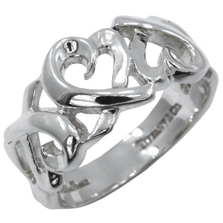 Tiffany & Co. Triple Loving Heart Ring Silver 925