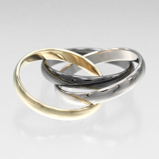 Cartier Trinity Ring 18 yellow gold / K18 white gold / ceramic