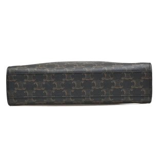 Celine Vertical Cabas Tote Triomphe Coated Canvas