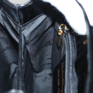 Salvatore Ferragamo Gancini Convertible Top Handle Bag Patent Leather