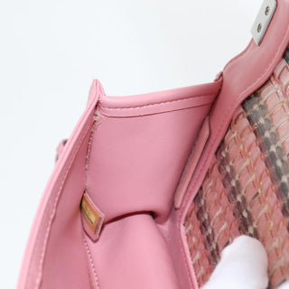 Chanel Boy Flap Bag Woven PVC with Lambskin