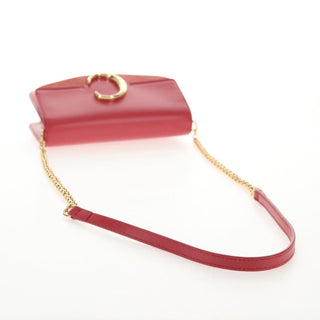 Chloe C Chain Clutch Leather