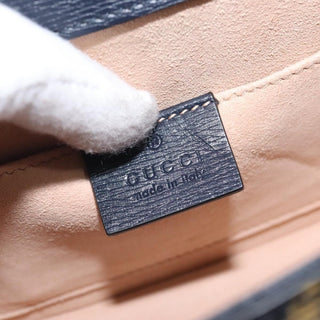 Gucci Sylvie Top Handle Bag Printed Leather