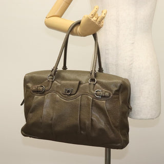 Salvatore Ferragamo Gancini Buckle Shoulder Bag Leather