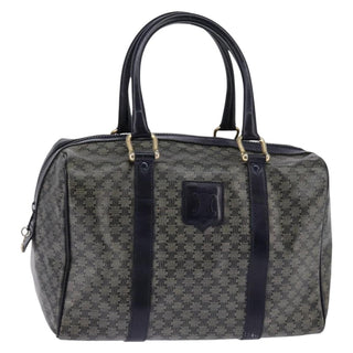 Celine Vintage Boston Bag Macadam Coated Canvas