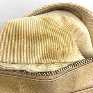 Chanel Logo Chain Shoulder Bag Leather